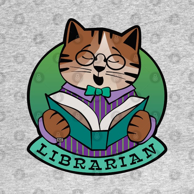 Librarian Cat Story Time by Sue Cervenka